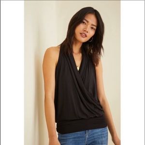 Amour Vert Angus Black halter top